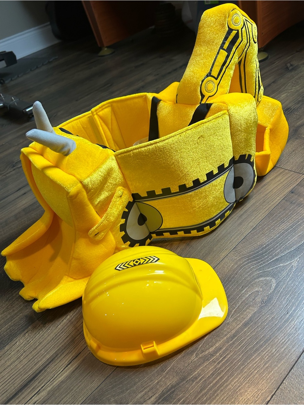 Kids Yellow Construction Helmet and Tool Belt Set